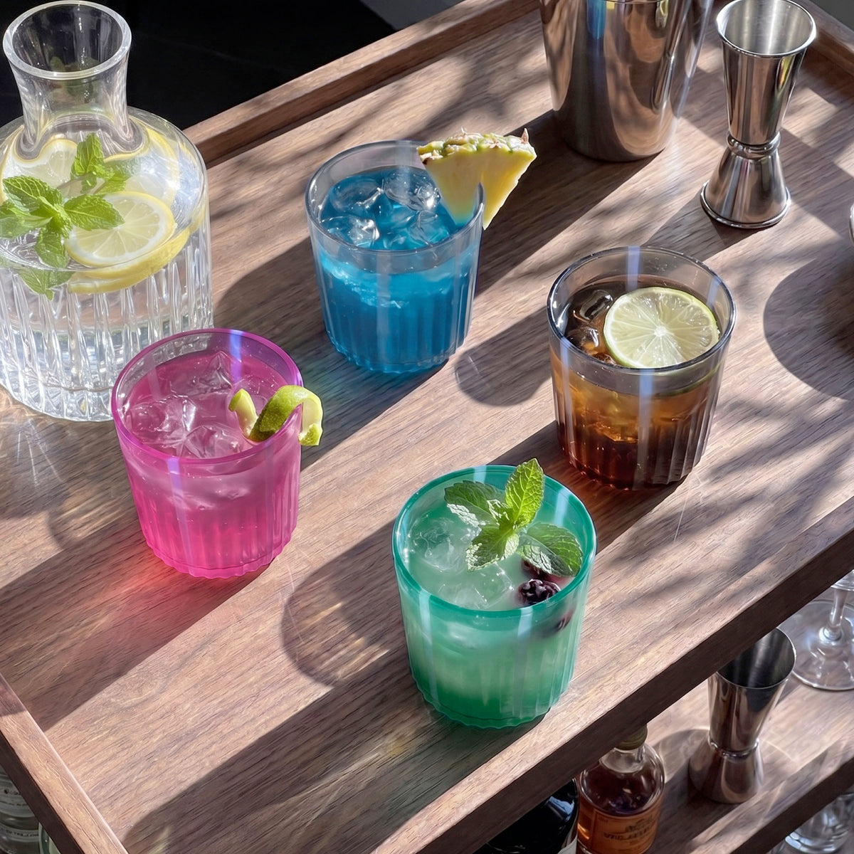 Stripes – Silicone Drinking Glass Set of 4