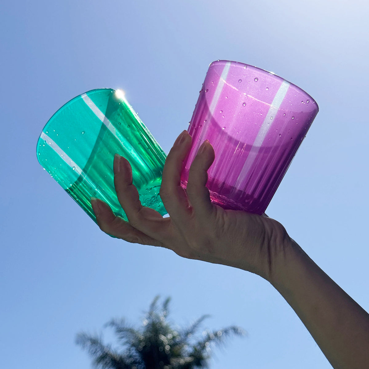Stripes – Silicone Drinking Glass Set of 4